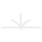 Ekena Millwork Redmond Architectural Grade PVC Gable Bracket, 108"W x 40 1/2"H x 2"D x 4"F, 9/12 Pitch GBP108X41X0204RED00 - alternate 5